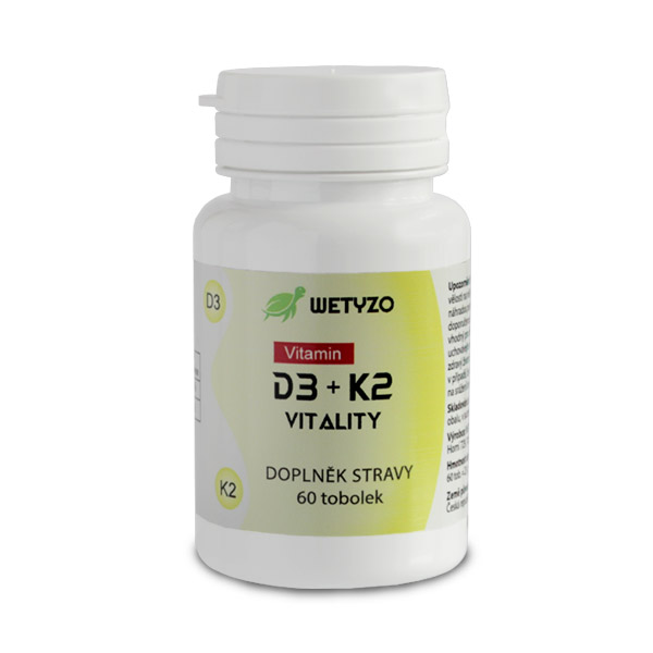 Vitamín D3 + K2 Vitality
